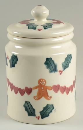 Gingerbread Cookie Jar & Lid