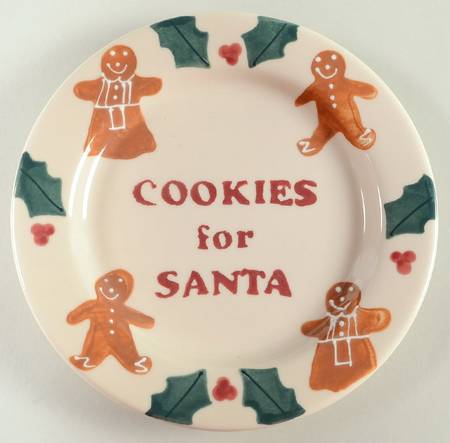 Gingerbread Cookies for Santa Luncheon Plate