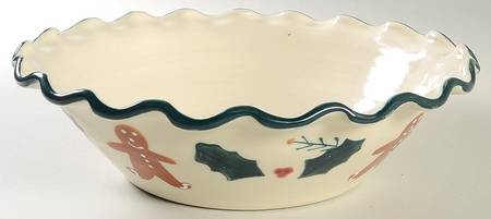 Gingerbread 10" Ruffled Bowl