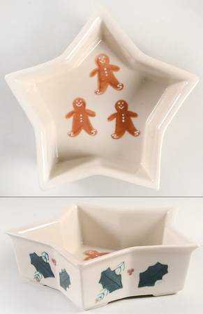Gingerbread Star Shaped Bowl