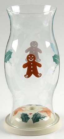 Gingerbread Hurricane Lamp & Globe