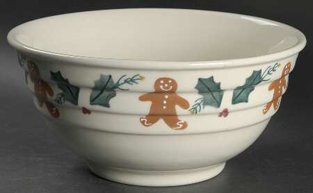 Gingerbread 10" Ribbed Mixing Bowl by Hartstone