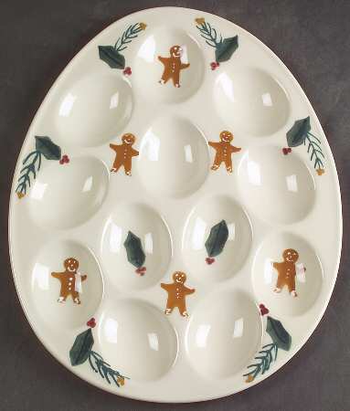Gingerbread Deviled Egg Plate