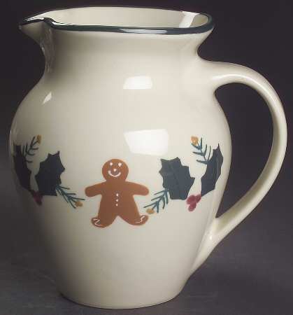 Gingerbread 64 Oz Pitcher