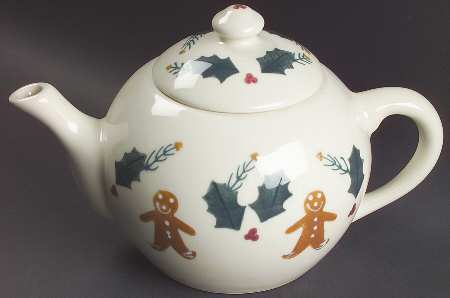 Gingerbread Teapot & Lid