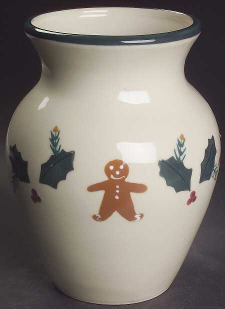 Gingerbread 8" Vase