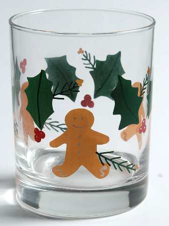 Gingerbread 12 Oz Glassware Tumbler