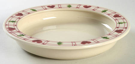 Hearts & Trees Rim Soup Bowl