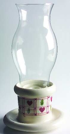 Hearts & Trees Hurricane Lamp & Globe