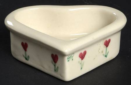 Provincial Posy Heart Shaped Dish