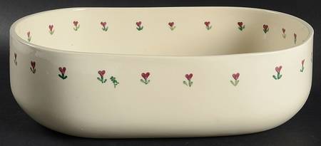 Provincial Posy 13" Oblong Serving Bowl