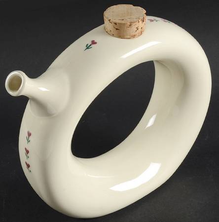 Provincial Posy 40 Oz Donut Jug & Cork Stopper