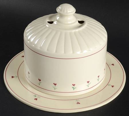 Provincial Posy Cheese Dome with 10" Plate