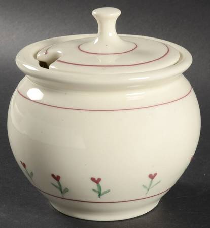 Provincial Posy Sauce Jar & Lid