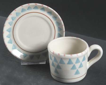 Santa Fe Flat Cup & Saucer Set