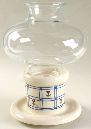 Windowpane Hurricane Lamp & Globe
