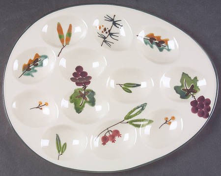 Woodland Deviled Egg Plate by Hartstone