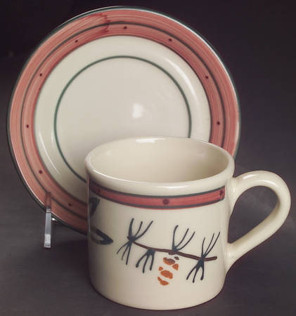 Woodland Flat Cup & Saucer Set