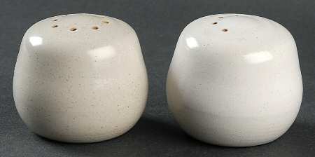 Antique White (Coupe) Salt & Pepper Set