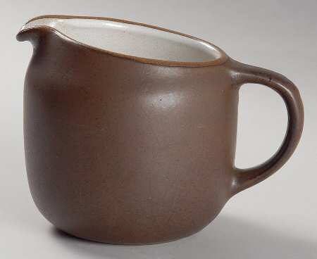 Brown & White (Rim) Creamer
