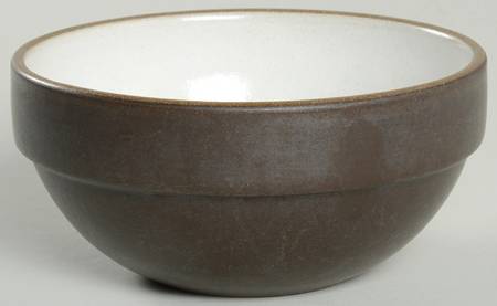 Brown & White (Rim) 5" Stacking Bowl
