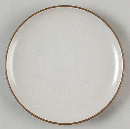 Brown & White (Coupe) Salad Plate