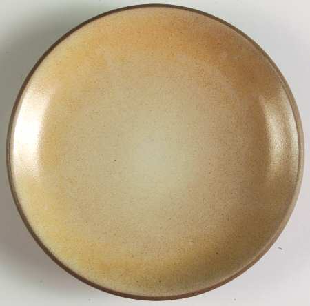 Gold and Apricot (Coupe Shape) Bread & Butter Plate