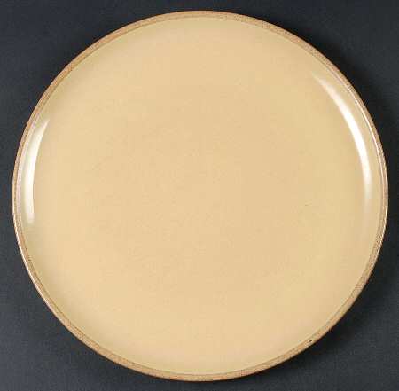 Gold and Apricot (Coupe Shape) Dinner Plate