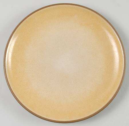 Gold and Apricot (Coupe Shape) Salad Plate