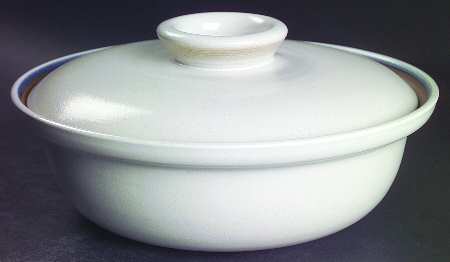 Opal Blue (Coupe Shape) 1.5 Qt Round Covered Casserole