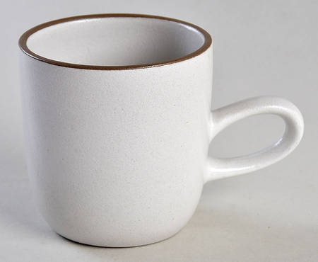 Opaque White (Coupe Shape) Flat Cup