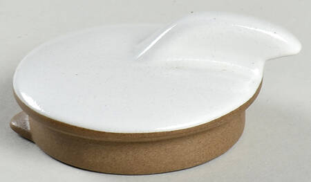 Opaque White (Coupe Shape) Lid for Teapot
