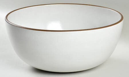 Opaque White (Coupe Shape) 10" Large Salad Serving Bowl