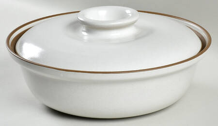 Opaque White (Coupe Shape) 3 Quart Round Covered Casserole