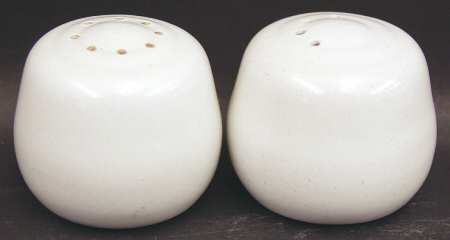 Opaque White (Coupe Shape) Salt & Pepper Set