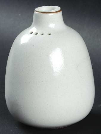Opaque White (Coupe Shape) Salt Shaker No Top Cork Stopper
