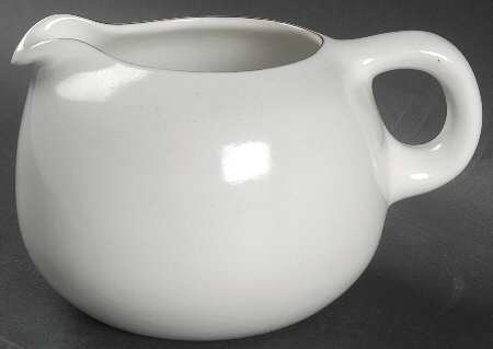 Opaque White (Coupe Shape) Creamer
