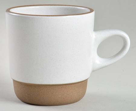 Opaque White (Rim Shape) Stackable Mug