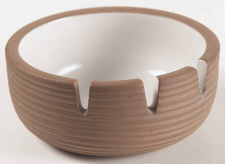 Opaque White (Rim Shape) 4" Ashtray