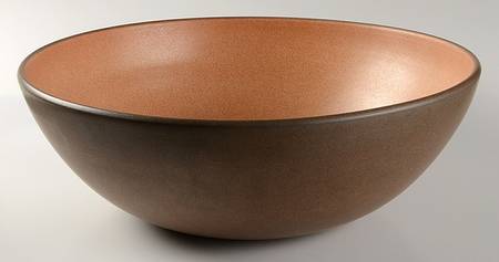 Pumpkin (Coupe Shape) 14" Large Salad Serving Bowl
