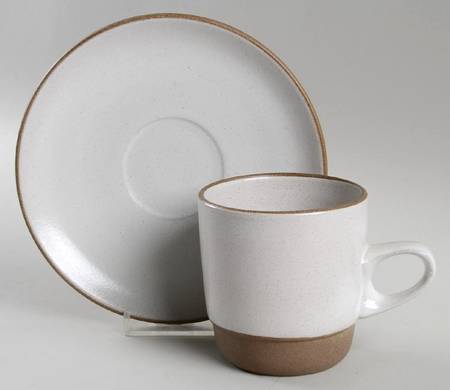 Sandalwood (Rim Shape) Flat Cup & Saucer Set
