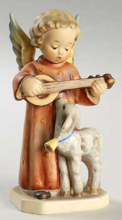 Angel Serenade with Lamb Tm5-Angel Serenade With Lamb - Boxed