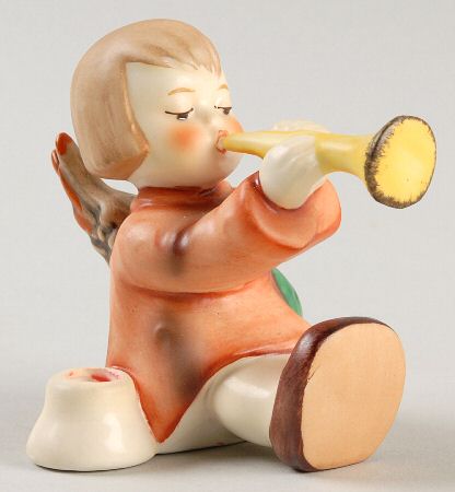 Joyous News-Angel with Trumpet Tm6-Joyous News Angel Candleholder - Boxed