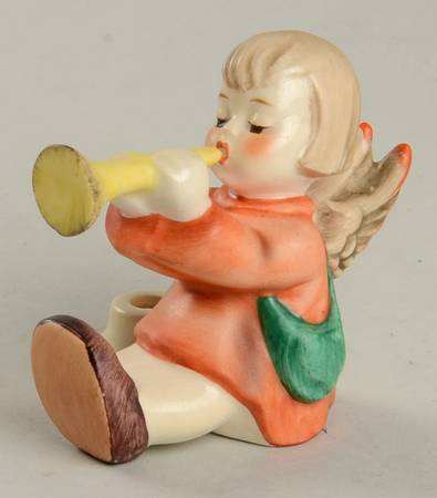 Joyous News-Angel with Trumpet Tm6-Joyous News Angel Candleholder - Boxed