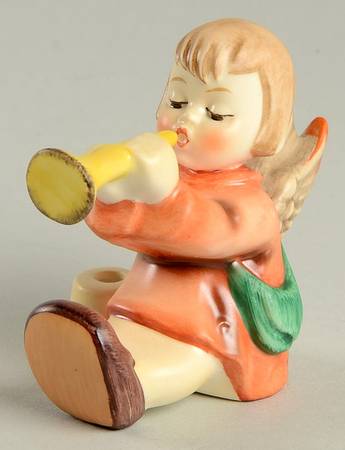 Joyous News-Angel with Trumpet Tm7-Joyous News Angel Candleholder - No Box
