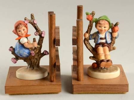 Apple Tree Boy & Girl Bookends Tm6-Apple Tree Girl & Boy - Boxed