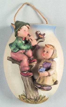 Boy and Girl Wall Vase Tm3-Boy & Girl Wall Vase - No Box