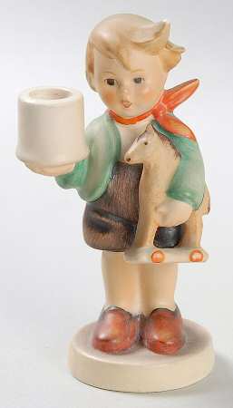 Boy with Horse Advent Candlestick Tm6-Boy With Horse Advent Candleholder - Boxed
