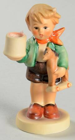 Boy with Horse Advent Candlestick Tm5-Boy With Horse Advent Candleholder - Boxed