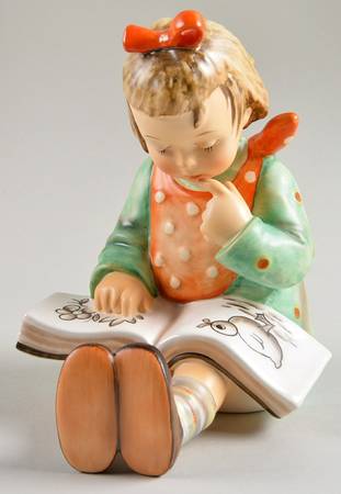Bookworm-Bookend-Boy-Girl Single & Pairs Tm7-B-Book Worm-Girl - Boxed